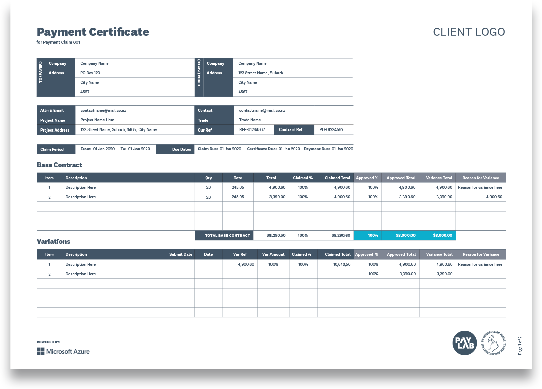 PayLab digitises the process of payment certifications. PayLab digitises the process of payment certifications.